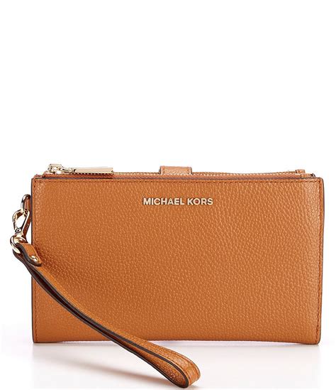 michael kors women's adele double zip wristlet|Michael Kors small zip wallet.